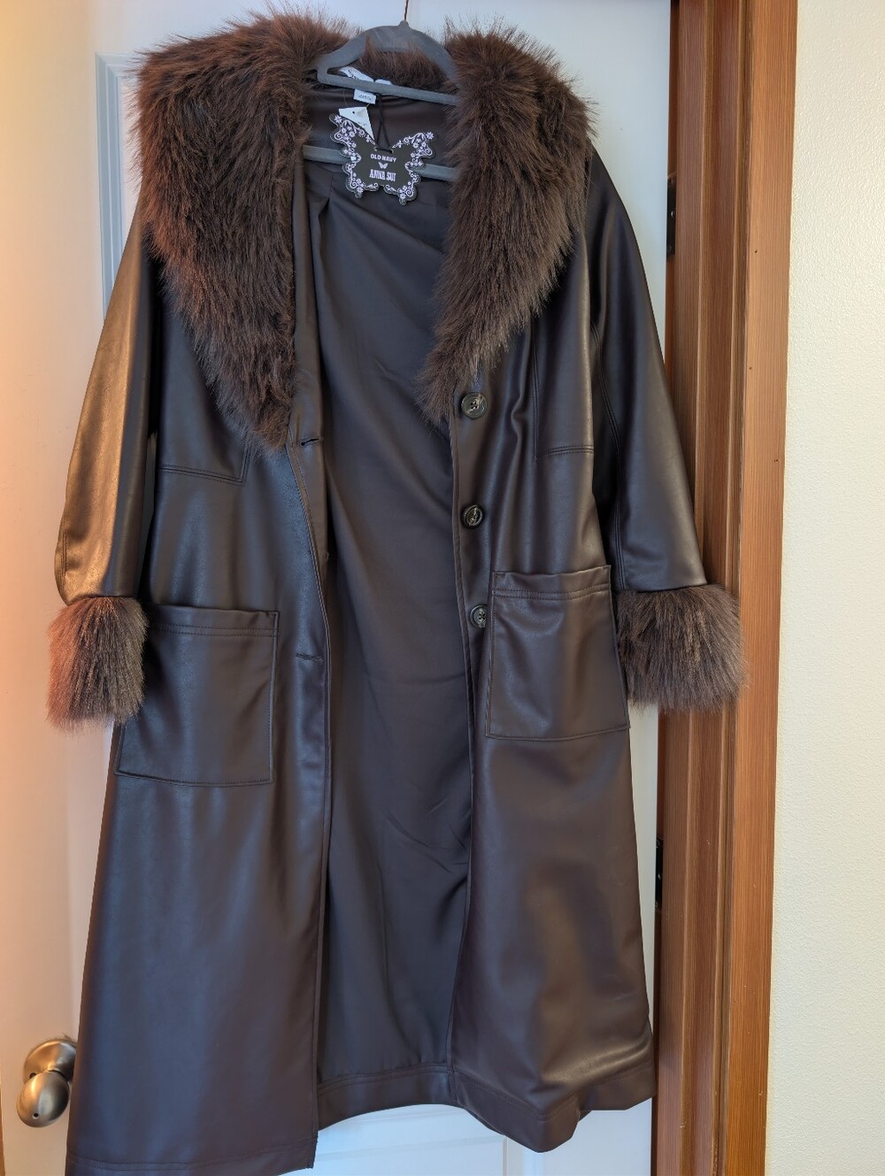 Anna Sui x Old Navy Vegan Leather Coat